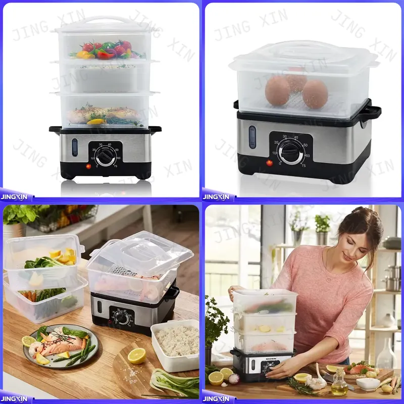 Commercial Kitchen Parts & Service - เครื่องนึ่งอาหารไฟฟ้า 3 ชั้น ขนาด 9 ลิตร