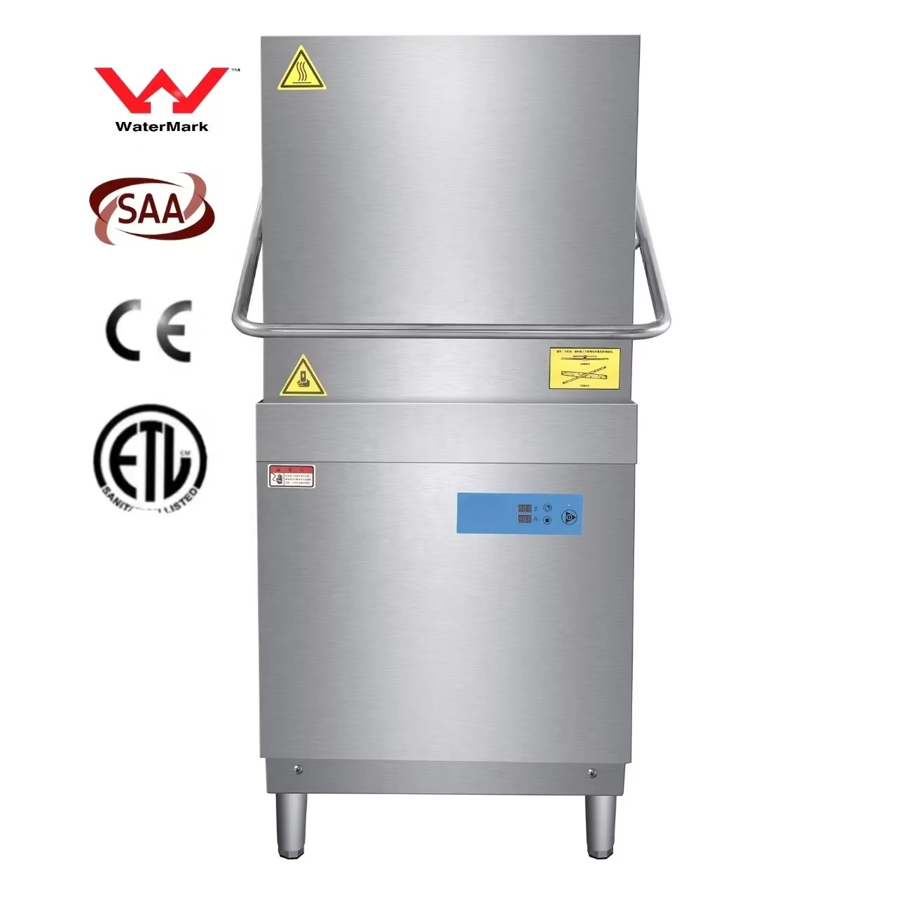 Commercial Kitchen Dishwasher - เครื่องล้างจานแบบฮูดประสิทธิภาพสูงสำหรับครัวเชิงพาณิชย์ ได้รับการรับรองมาตรฐาน CE/ETL/Water Mark/SAA
