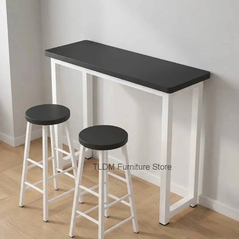 Commercial Kitchen Small Space - ชุดโต๊ะบาร์ขนาดกะทัดรัด ดีไซน์ประหยัดพื้นที่ ขาสูง เหมาะสำหรับอพาร์ทเมนต์ขนาดเล็ก ห้องครัว ห้องรับประทานอาหาร