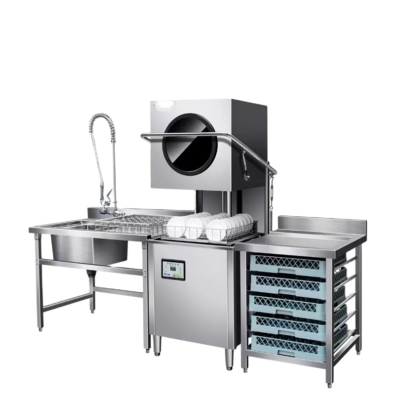 Commercial Kitchen Dishwasher - อุปกรณ์ครัวร้านอาหาร เครื่องล้างจานอัตโนมัติแบบตั้งพื้น ใช้ไฟฟ้า สำหรับเชิงพาณิชย์