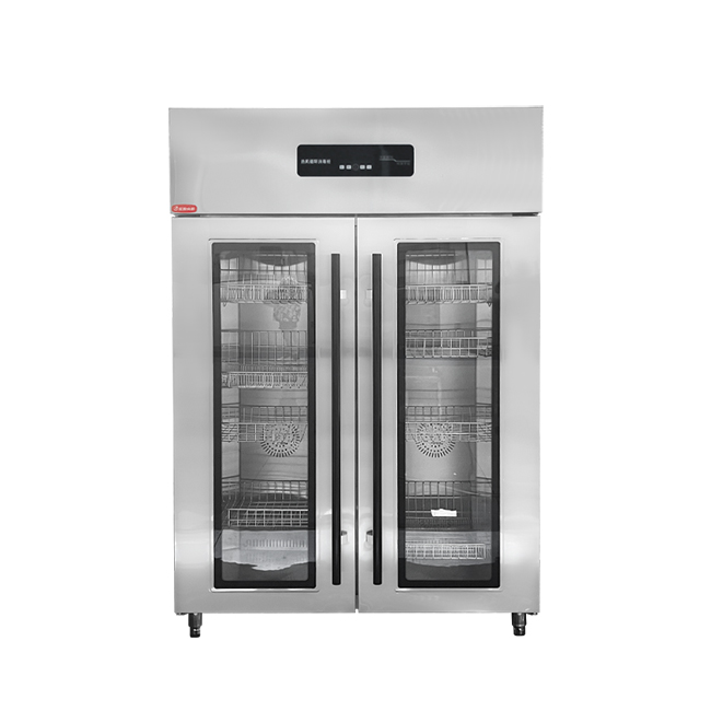 Commercial Kitchen Parts & Service - ตู้ครัวสแตนเลสแบบตั้งพื้นสองประตูสำหรับโรงแรมร้านอาหาร พร้อมเครื่องฆ่าเชื้อโรคแบบใหม่