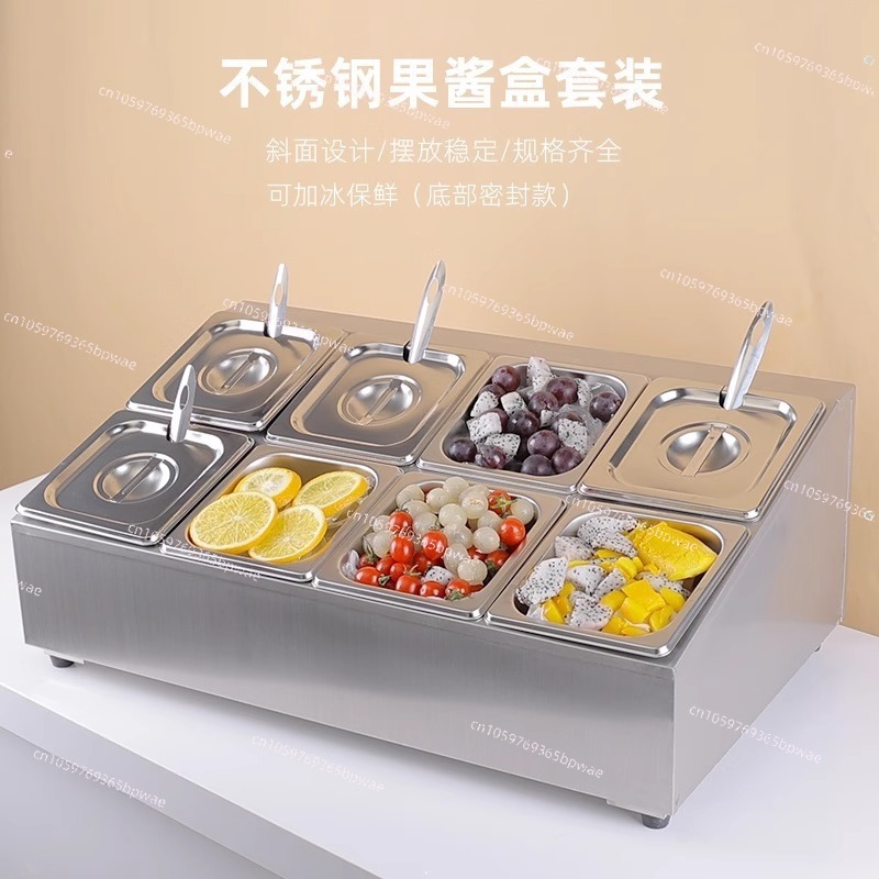 Commercial Kitchen Parts & Service - ชั้นวางอุปกรณ์สแตนเลส, กล่องใส่เครื่องปรุงในครัว, โถใส่เครื่องปรุง, กล่องใส่ส่วนผสมแบบตะแกรง, หม้อไฟขนาดเล็กสำหรับร้านอาหาร