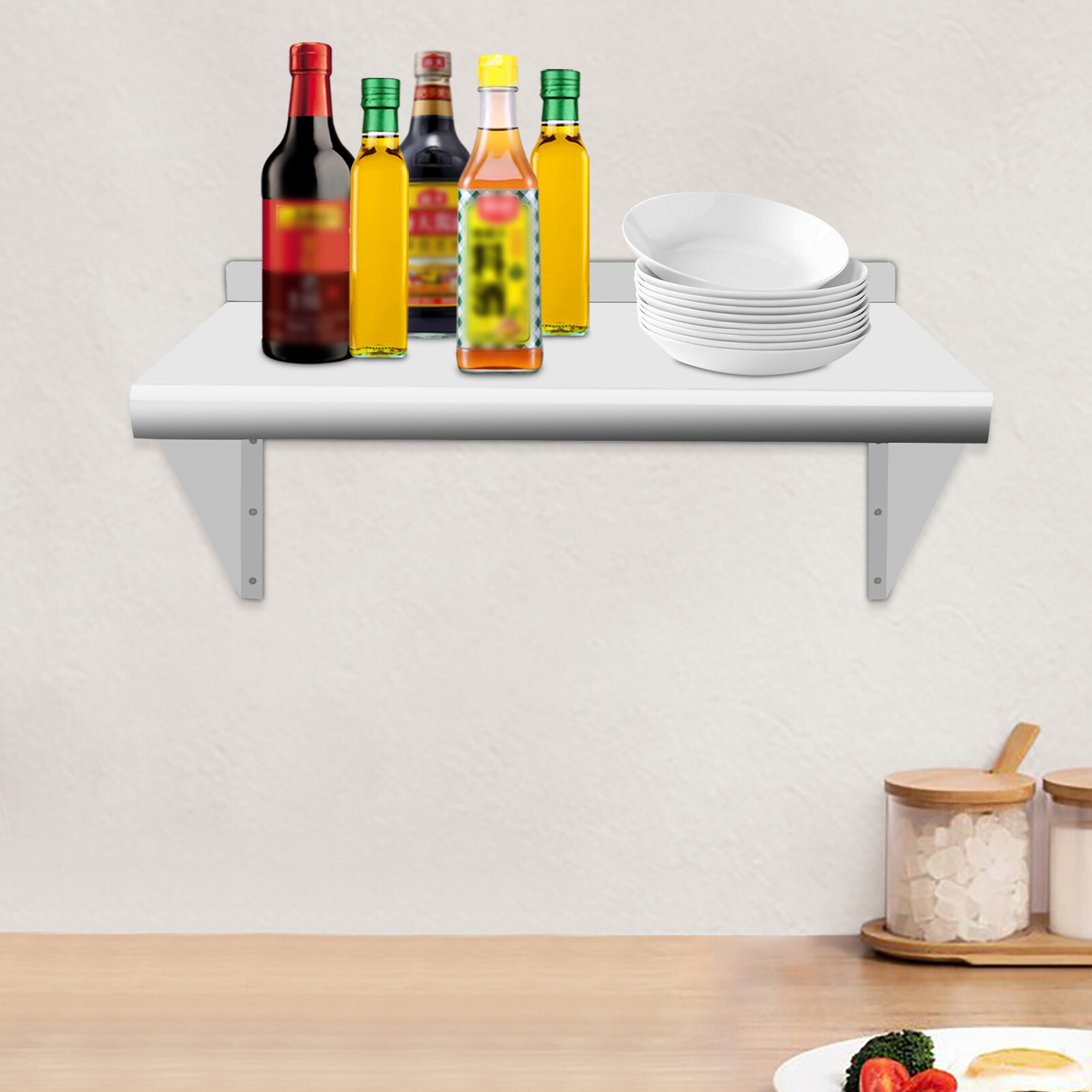 ชั้นวางของในครัวเชิงพาณิชย์ขนา - Wall Shelf Commercial Kitchen บทวิจารณ์และราคา