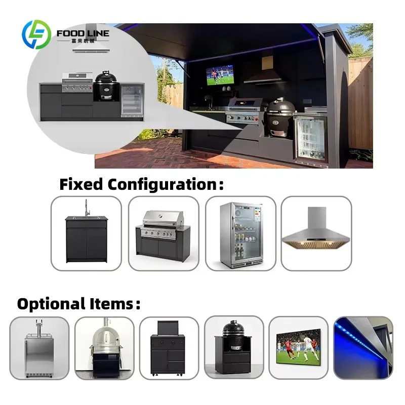 ห้องครัวกลางแจ้งแบบโมดูลาร์พร้ - Commercial Kitchen Grill บทวิจารณ์และราคา