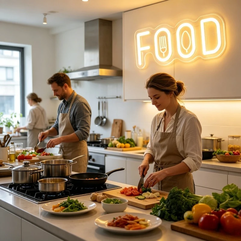 ป้ายไฟนีออนรูปอาหารสำหรับร้านอ - Commercial Kitchen Windows บทวิจารณ์และราคา