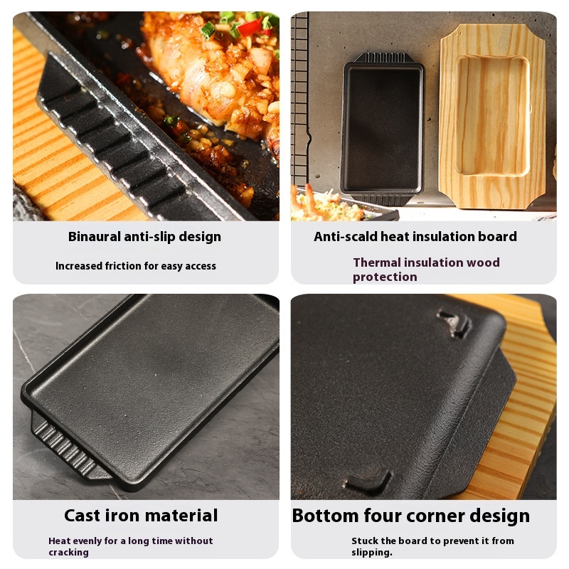เตาเทปปันยากิเหล็กหล่อ รูปทรงส - Commercial Kitchen Grill บทวิจารณ์และราคา