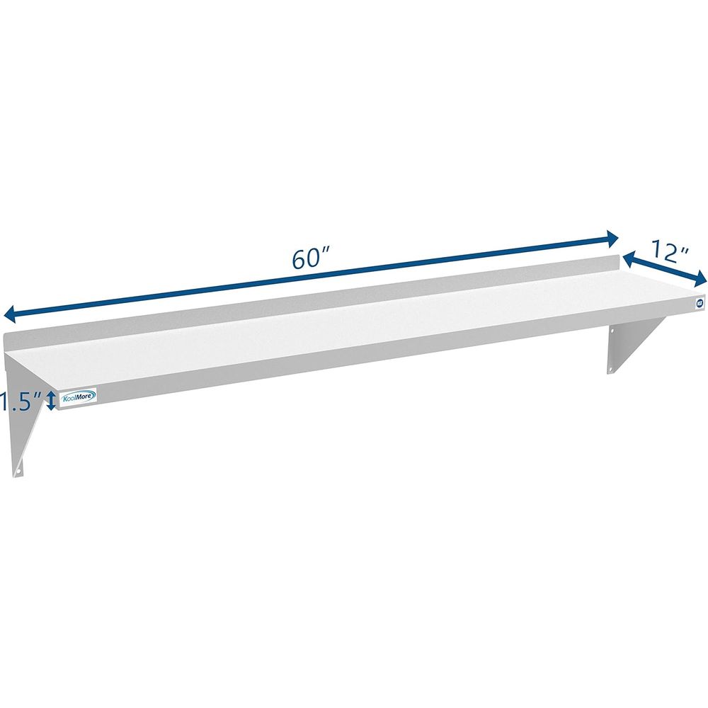 ชั้นวางติดผนังสแตนเลสเกรดอุตสา - Wall Shelf Commercial Kitchen บทวิจารณ์และราคา