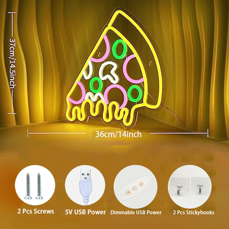 ป้ายไฟ LED รูปพิซซ่าสำหรับตกแต - Commercial Kitchen Windows บทวิจารณ์และราคา