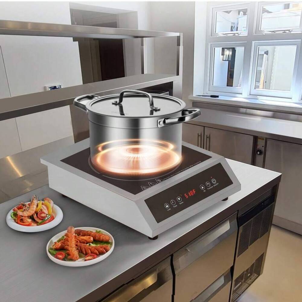 เตาไฟฟ้าแบบพกพา, กำลังไฟ 1800  - Induction Cooker Commercial บทวิจารณ์และราคา