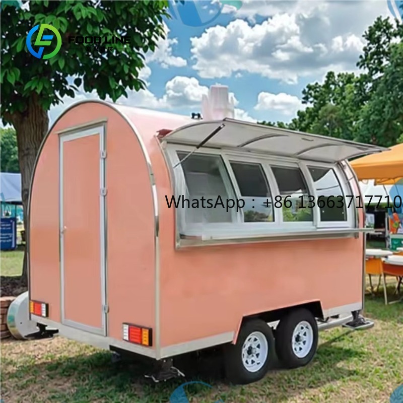 รถพ่วงขายอาหารทรงกลมแบบกำหนดเอ - Commercial Kitchen Windows บทวิจารณ์และราคา