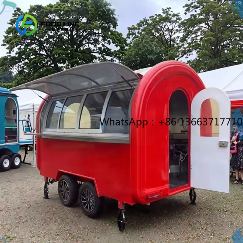 รถพ่วงขายอาหารทรงกลมแบบกำหนดเอ - Commercial Kitchen Windows บทวิจารณ์และราคา