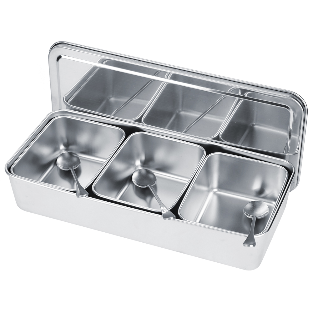 ชุดกล่องใส่เครื่องปรุงรสสแตนเล - Commercial Kitchen Utensils บทวิจารณ์และราคา