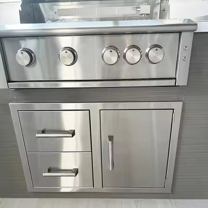 ตู้ครัวกลางแจ้งแบบมีลิ้นชัก 2  - Commercial Kitchen Grill บทวิจารณ์และราคา