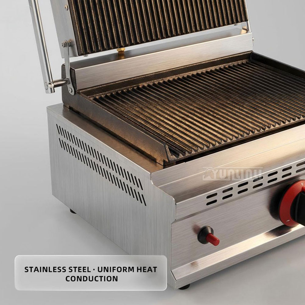 เครื่องทำแซนวิชสเต็กแบบแผ่นกดแ - Commercial Kitchen Grill บทวิจารณ์และราคา
