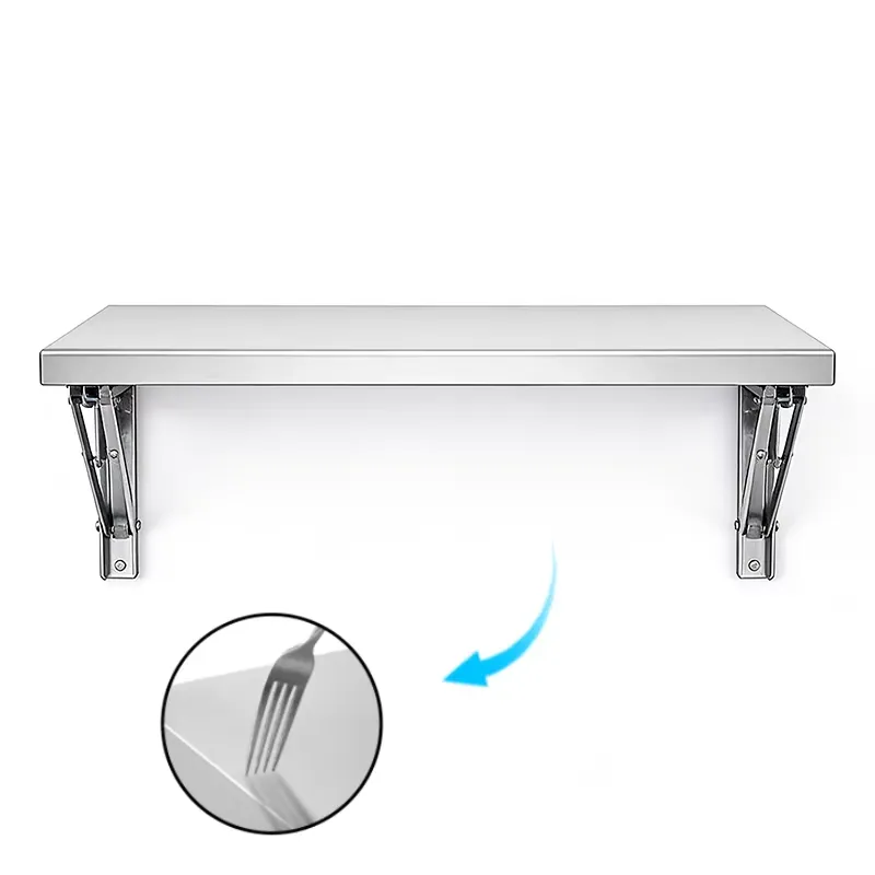 ชั้นวางของพับได้ทำจากสแตนเลสสต - Wall Shelf Commercial Kitchen บทวิจารณ์และราคา
