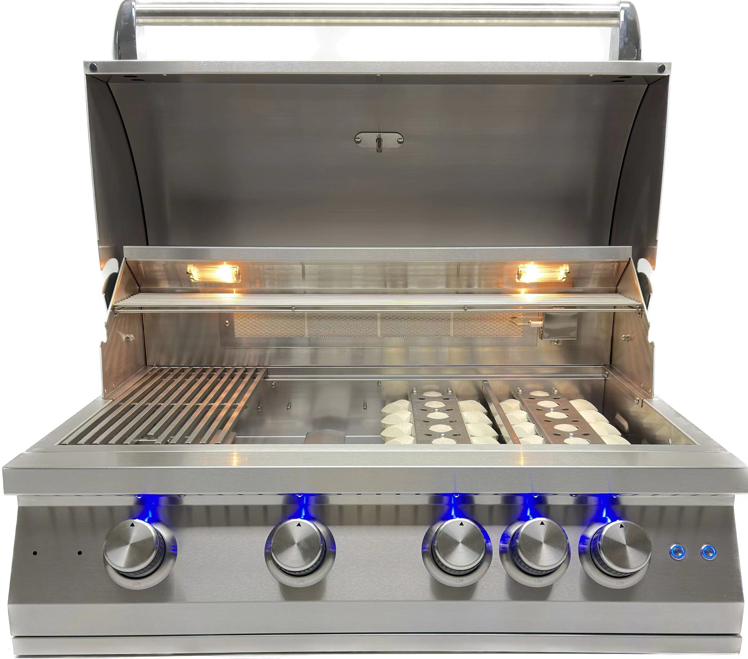 เตาย่างแก๊สโพรเพน-บิวเทนแบบหมุ - Commercial Kitchen Grill บทวิจารณ์และราคา